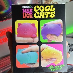 Schylling Teenie NeeDoh Cool Cats Tactile Squeeze Toys 4-Pack 2024 MPN 25112NAB