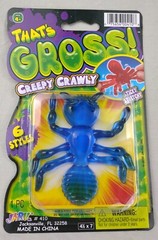 Ant Creepy Crawly Ja-Ru That’s Gross Sticky Stretchy Squishy Toy Blue Bug Jaru