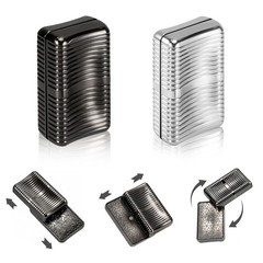 1797 Metal Magnetic Fidget Slider for Adults, EDC Pocket Small, Silver