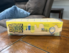 PPNC Buttery Squish Tactile Squeeze Toy, 4oz (113g), Yellow/White