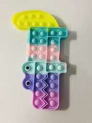 Multicolor Alligator Pop It Fidget Tactile Sensory Toy for Ages 4-11