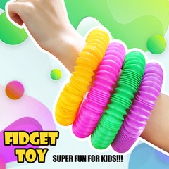 6 Pcs Pop Tubes Sensory Toys Fidget Toys Learning Toys for Toddlers Party Favors