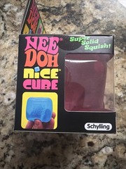 NeeDoh Nice Cube Super Solid Squish **Authentic** Pink