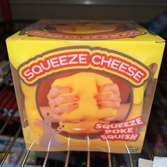 Giggle Zone Squeeze Cheese Block Large Squishy Sensory Fidget Stress Novelty Toy