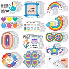 Tactile Sensory Stickers 120 Pcs, Rough Strips for Anxiety Relief, Multicolor