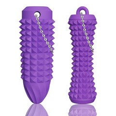 2 Pcs Pain Stim Fidget, Silicone Small (25.4 mm in height), Purple