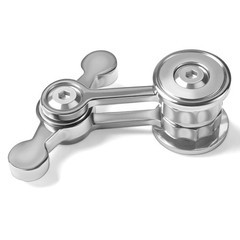 Fidget Spinner Toys for Adults Teen Boy, Metal Silent Figette Medium, Silver
