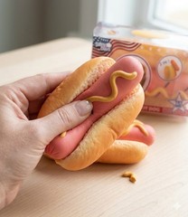 Toymendous Sunny Days Jumbo Hot Dog Squish Sensory Viral Squishy Toy TikTok