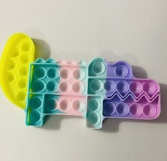 Multicolor Alligator Pop It Fidget Tactile Sensory Toy for Ages 4-11