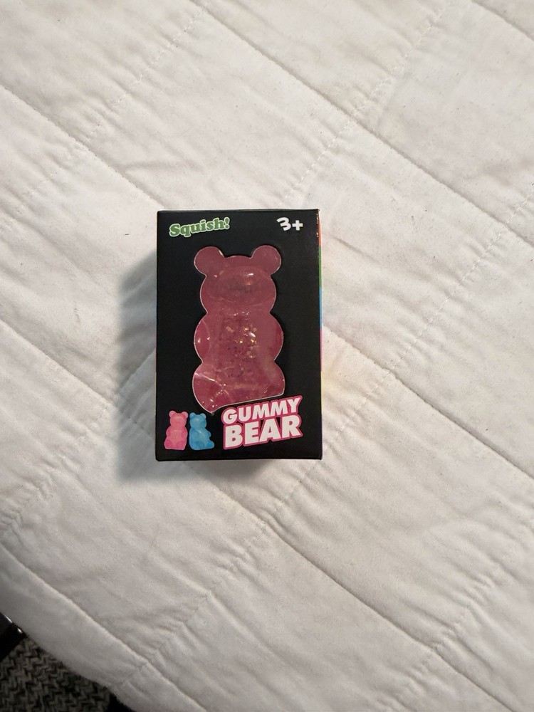 Gummy Bear Squishy Toy NIB Stress Relief Squishy Fidget Toy Pink