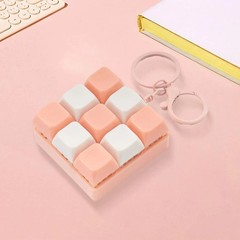 Fidget Decompression 9 Keyboard Key Toy Creative Bag Pendant For Kids Adults
