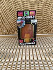 Authentic Schylling NeeDoh Nice-Sicle Super Solid Squish Fidget Toy Red Orange