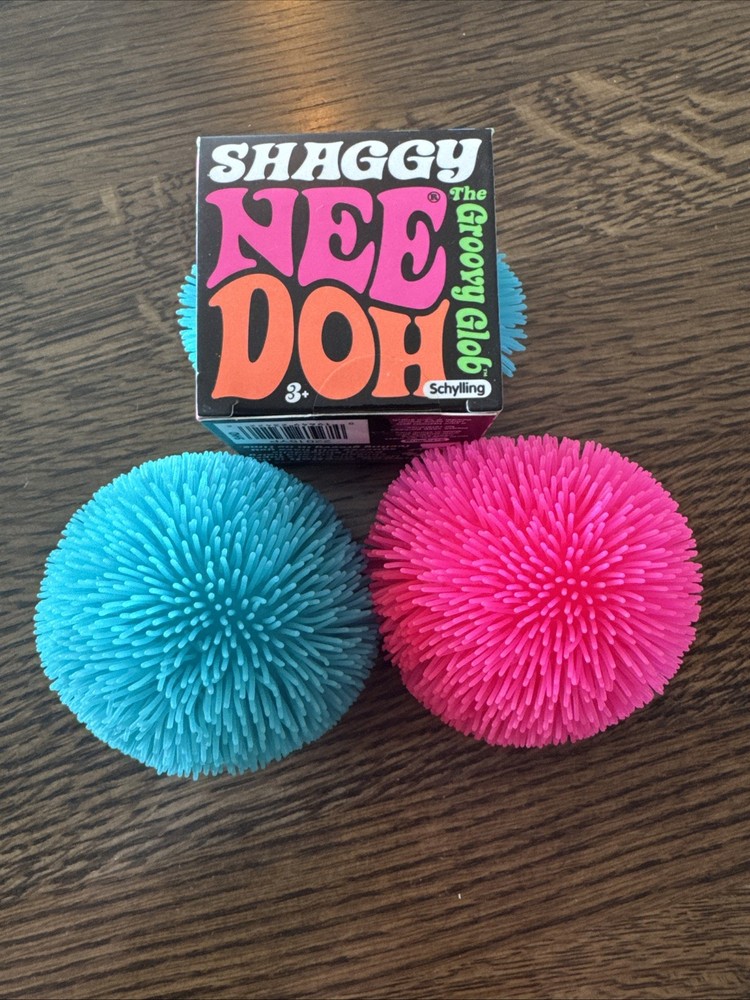 2 Opened NeeDoh SHAGGY Groovy Glob NEE DOH Squishy