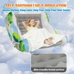 Sensory Chair for Kids, Inflatable Rocking Chair for Kids with Autism & Grey