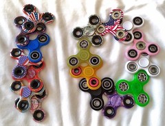 10 pieces Pocket Gear Gyro EDC ADHD Autism Anxiety Tri Fidget Spinner Focus Toys