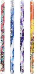 Sensory Glitter Tubes Pack of 4 Colorful Calm Down Tactile Toys for Kids