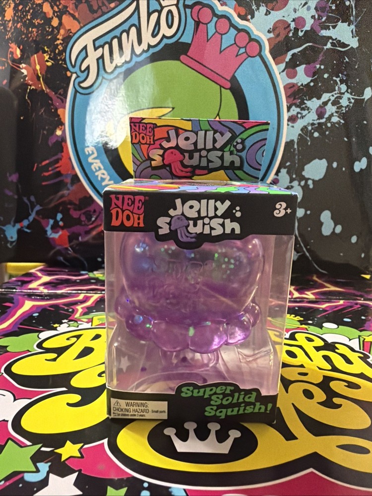 AUTHENTIC NeeDoh Jelly Squish Super Solid Squeeze Toy (Color Varies)