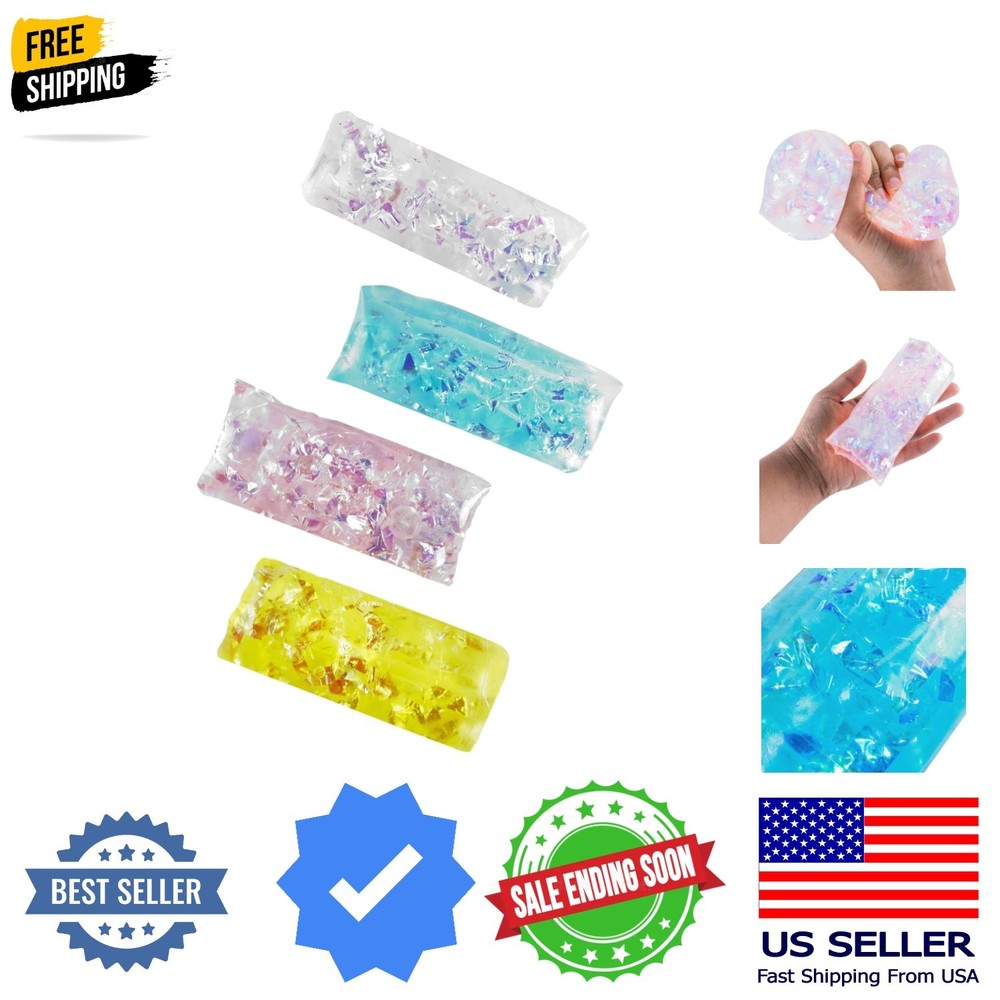 4 Pack Water Snake Jelly Wigglers Wiggle Sensory Toys Bright Colors Party Fav…