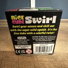 Schylling NeeDoh Nice Cube Swirl Super Solid Squish Squeeze Toy MPN 26065YP
