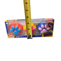 Squishy Paws Box Set Of 3 Squeeze Stress Reliever Sensory Fidget Toy New In Box