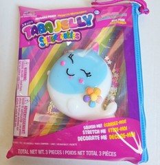 TabaJelly Squeezeables Fish Toy Squishy, Wallie Narwhal Squeeze Fidget