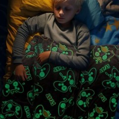 Glow in The Dark Game Throw Size 50″ x 60″ (130 x 150 cm) Glow Game Blanket