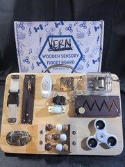 Assisttex Wooden Sensory Fidget Board For Adults