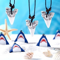 Jerify 110 Pcs Shark Party Favors Keychains Tooth Necklaces, Silicone Bracele…