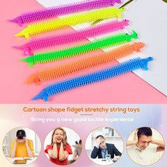 20 PCS Stretchy Fidget Toy,Colorful Strings Toy 7.9 inches