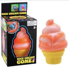NeeDoh Orange Nice Cream Cones Stress Toy Fidget Squeeze Super Squish