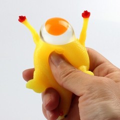 Chicken and Eggs Squeeze Keyrings Decompression Relieve Stress Novelty Toy