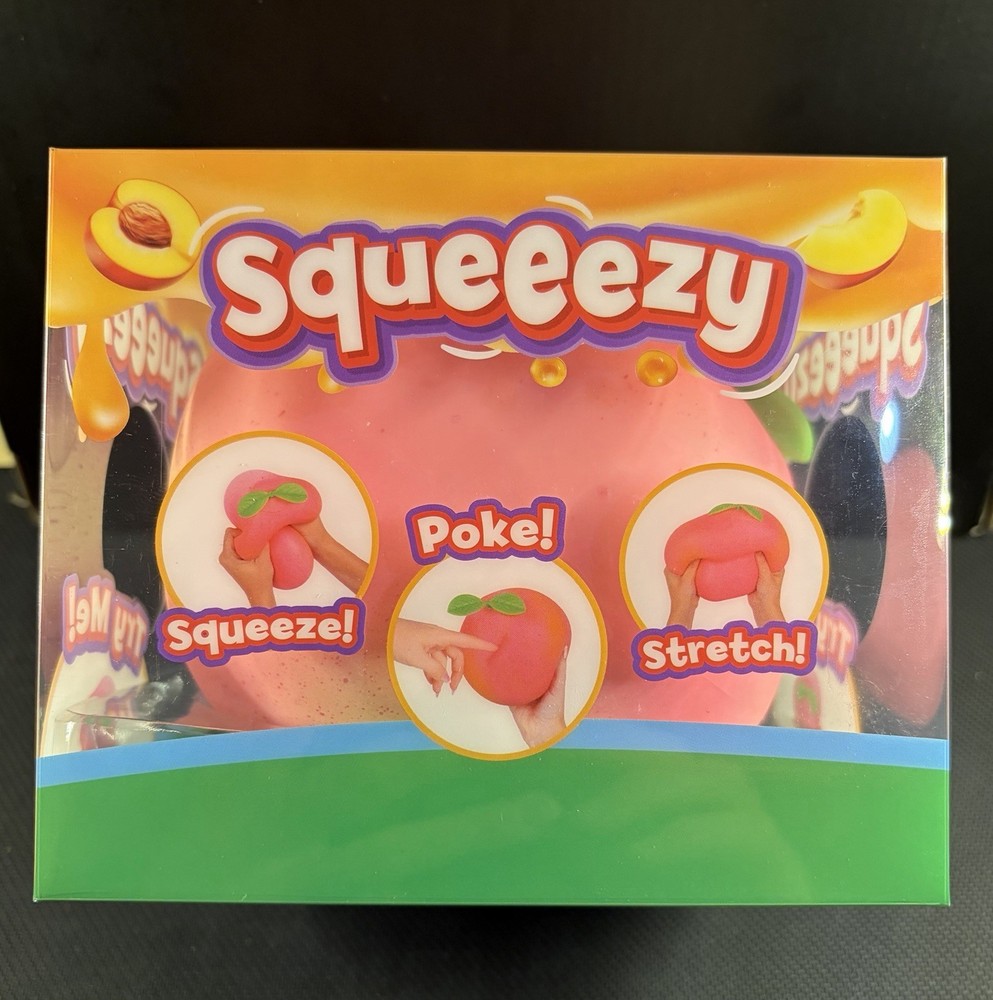 Viral Sunny Days Jumbo Squeezy Peach – Squishy Toy, Stress Relief Sensory Fun 🍑