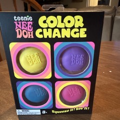 Teenie NeeDoh Color Change Squeeze Toy 4-Pack Sensory Fidget Balls